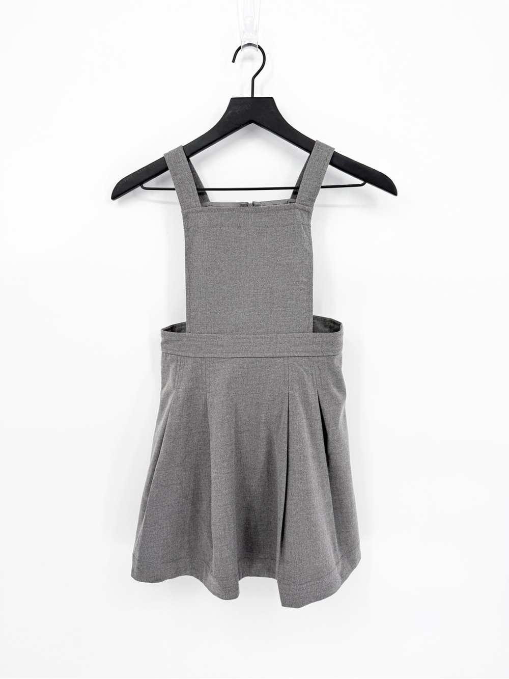 NWT Crewcuts Uniform Pinafore Dress Gray Girls Size 8
